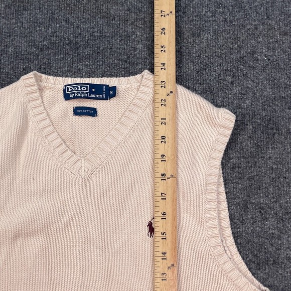 Ralph Lauren Cream V-Neck Sweater Vest - Picture 7 of 15